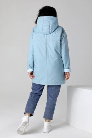 Женская куртка plus size DW-23129, цвет голубой, фото 2