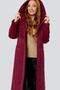Демисезонное пальто с капюшоном Капитолина, DIMMA Studio, цвет бордовый, фото 4