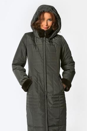 Зимнее женское пальто DW-21411, цвет графитовый, вид 3