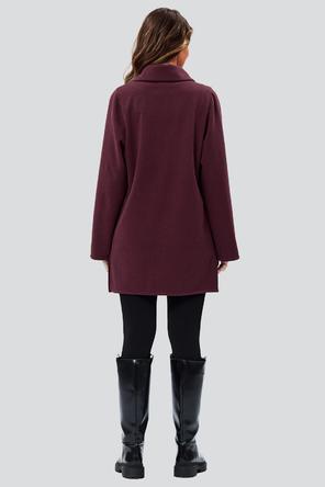 Женское пальто Эйдан, DI-2365 D'imma Fashion Studio, цвет винный, вид 3