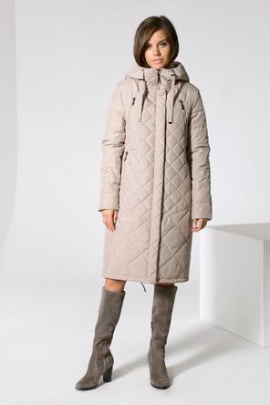 Зимнее пальто DW-22411, цвет бежевый, фото 1