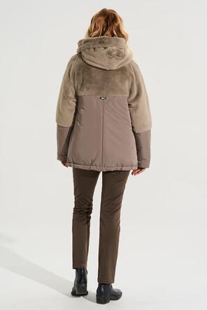Зимняя куртка Джойс от Dimma, цвет табачный, фото 3