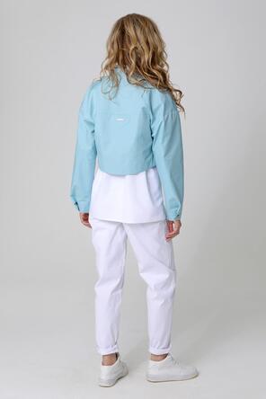Хлопковый жакет-куртка арт. DW-24123, цвет голубой DIZZYWAY, фото 2