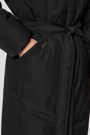 Зимнее пальто с капюшоном Пальмера Димма артикул 2314 цвет черный фото 12