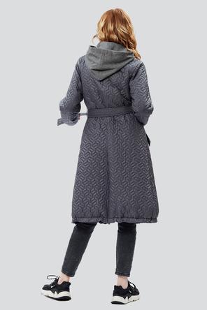 Пальто с капюшоном Умбрия от Dimma Fashion, цвет серый, вид 3