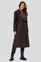 Пальто стеганое Фламенко, фирма Димма DI-2367, цвет темно-коричневый, вид 1