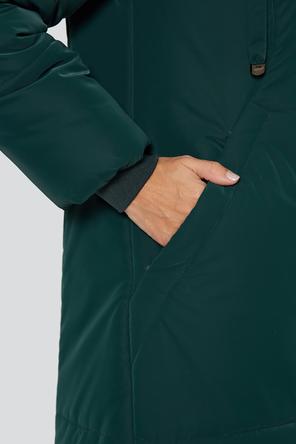 Зимнее пальто с капюшоном Регина Димма, артикул 2309, цвет зеленый, фото 10