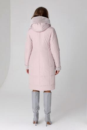 Зимнее пальто женское DW-23412 цвет серо-розовый, фото 2