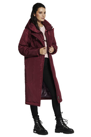 Зимнее пальто Ланчетти от Dimma, цвет брусничный фото 2