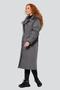 Зимнее пальто с капюшоном Мелисса Димма артикул 2315 цвет серый фото 06