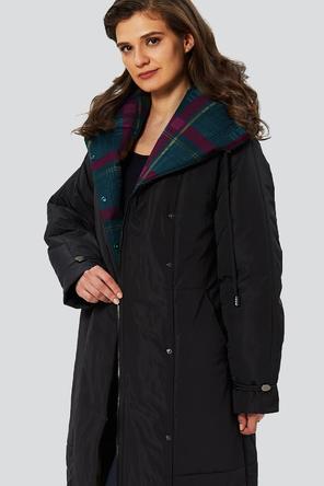 Демисезонное пальто с капюшоном Беатриз, DIMMA Studio, цвет черный, фото 4