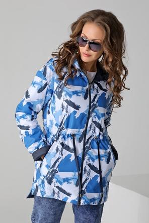 Куртка двухсторонняя женская DW-23120, фирма Dizzyway, цвет темно-синий, вид 4