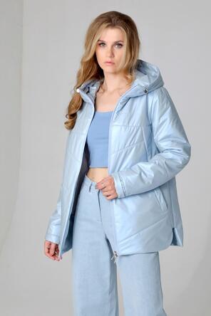 Женская куртка стеганая DW-24116, цвет голубой, foto 5