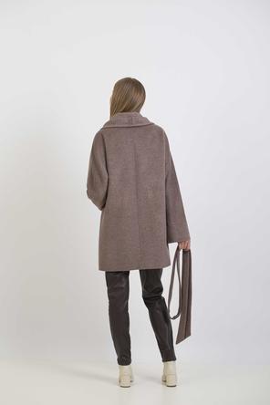 Пальто арт. Т-7546, цвет серо-коричневый