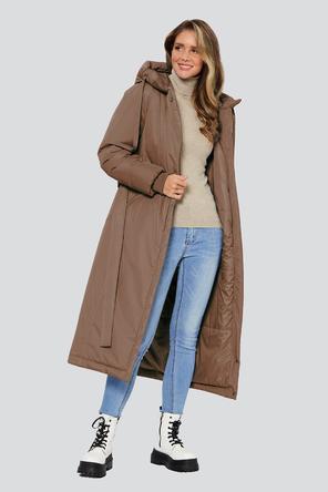 Зимнее пальто с капюшоном Пальмера Димма артикул 2314 цвет светло-коричневый фото 05