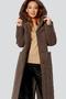 Демисезонное пальто с капюшоном Капитолина, DIMMA Studio, цвет коричневый, фото 4
