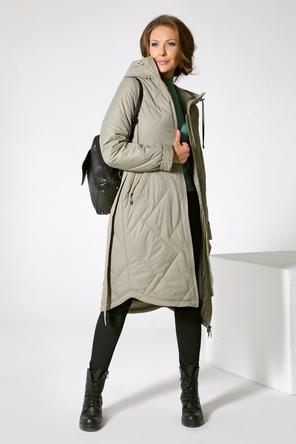 Зимнее женское пальто DW-22404, цвет оливковый, вид 4