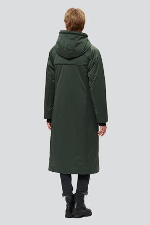 Женский утепленный плащ Элиас, D'IMMA fashion studio, цвет зеленый, фото 3