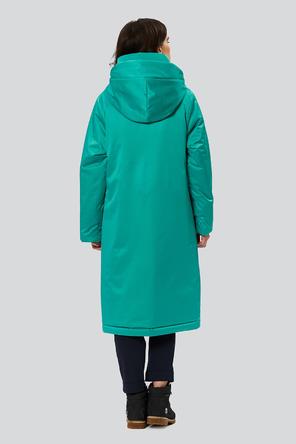 Утепленный плащ с капюшоном Нерида, D'IMMA fashion studio, цвет бирюзовый, фото 2
