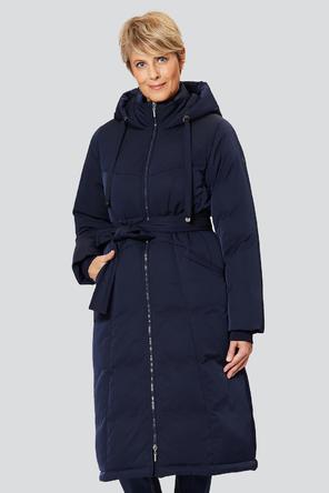 Длинное зимнее пальто Борджа, D'imma F.S., цвет темно-синий, вид 4