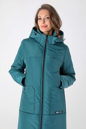Зимнее пальто DW-23411, цвет малахитовый, фото 3