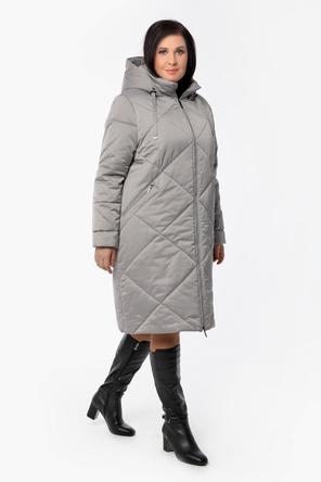 Зимнее пальто 21421, цвет серый, фото 2