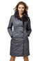 Женское стеганое пальто DW-20321, цвет графит, фото 3
