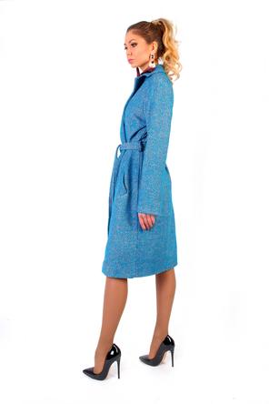 Пальто халат tri-18007 цвет голубой мелландж