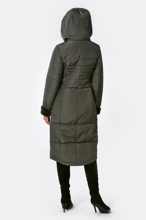 Зимнее женское пальто DW-21411, цвет графитовый, вид 2