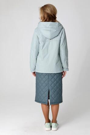 Женская куртка DW-24121, цвет серо-ментоловый, вид 2