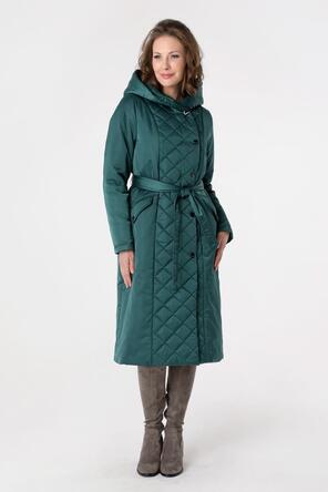 Пальто с капюшоном DW-23308, цвет темно-зеленый vid1