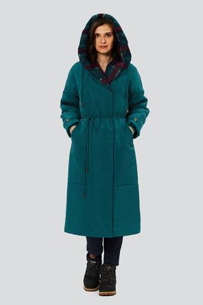 Демисезонное пальто с капюшоном Беатриз, DIMMA Studio, цвет бирюзовый темный, фото 3