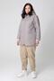 Женская стеганая куртка plus size DW-24126, цвет серо-бежевый, фото 2