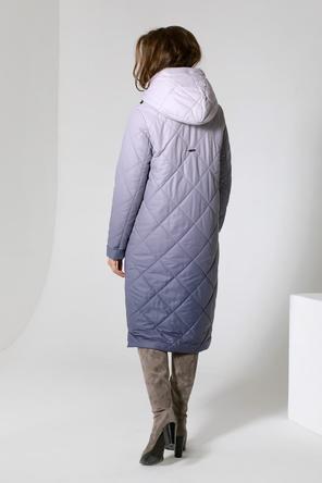 Стеганое зимнее пальто DW-22406, цвет сиреневый, сторона 2