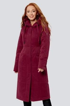 Демисезонное пальто с капюшоном Капитолина, DIMMA Studio, цвет бордовый, фото 3