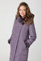 Зимнее стеганое пальто DW-21407, цвет серо-сиреневый foto 3