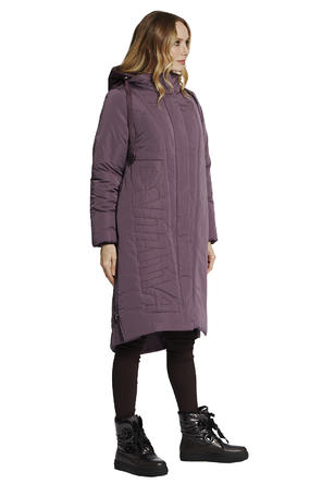 Зимнее пальто с капюшоном DIMMA артикул 2120 цвет сиреневый, фото 2