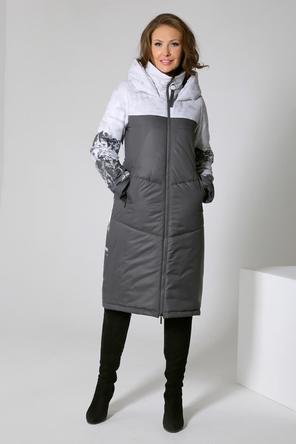 Зимнее пальто DW-22408, цвет графитовый, вид 1