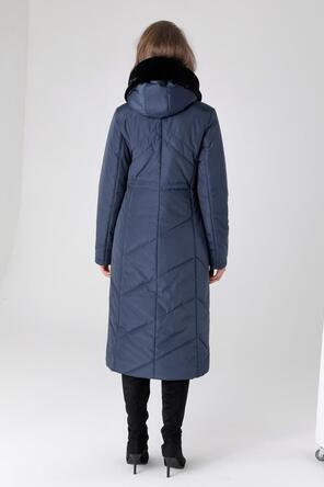 Зимнее пальто DW-23409, цвет темно-синий, фото 2