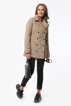 Женская куртка стеганая DW-22120, цвет серо-бежевый, foto 5
