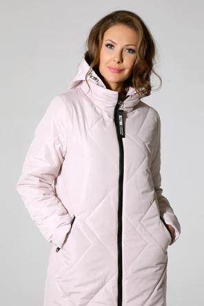 Зимнее пальто с капюшоном DW-22407, пудрового цвета, сторона 4