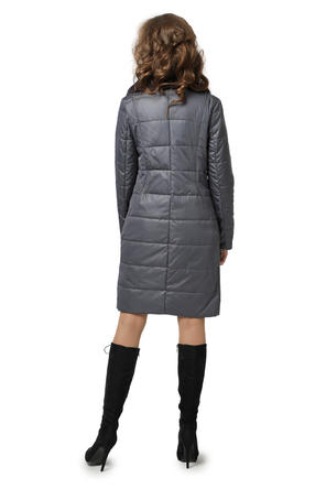Женское стеганое пальто DW-20321, цвет графит, фото 4