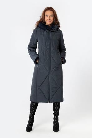 Женское зимнее пальто Dizzyway арт. DW-21403, цвет темно-синий, фото 1