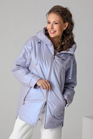 Женская куртка с капюшоном DW-23125, цвет сиреневый, фото 4