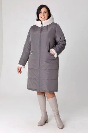 Зимнее пальто DW-23421 Dizzyway, цвет графитовый, вид 1