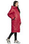Зимнее пальто с капюшоном Димма артикул 2118 цвет красный фото 2