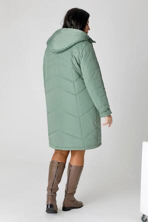 Зимнее стеганное пальто DW-23422, цвет оливковый vid 2