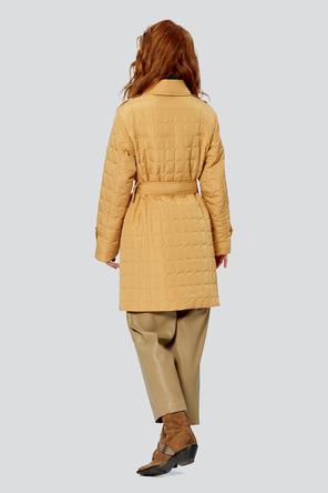 Пальто стеганное Диа от фирмы Dimma, цвет охра, фото 2
