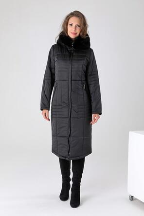 Женское зимнее пальто DW-23402, цвет черный, фото 1