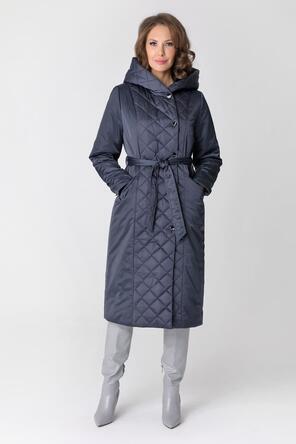 Пальто с капюшоном DW-23308, цвет темно-синий vid1